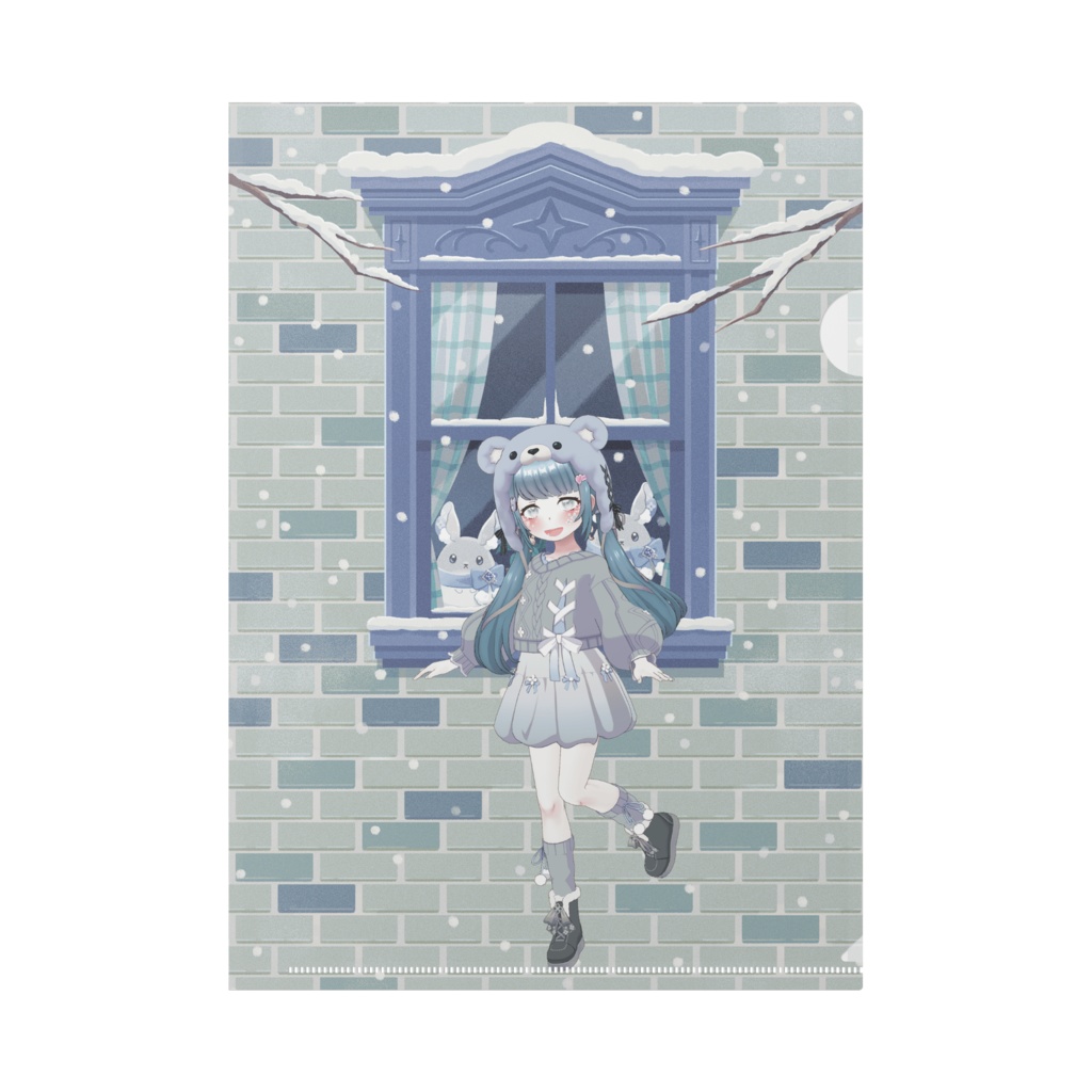【麗羅(ｳﾗﾝ)】12月冬コーデ-クリアファイル-G1080