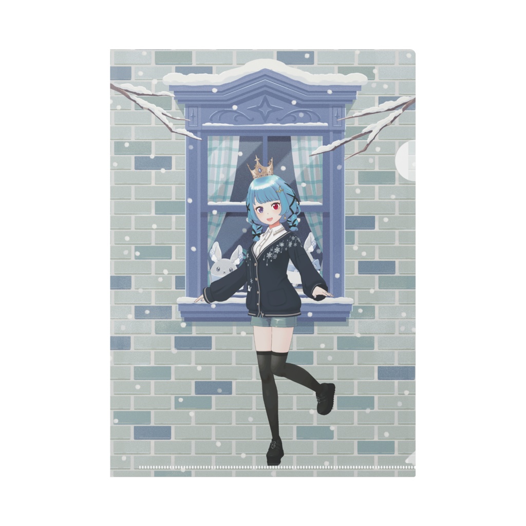 【黒瀬 メア】12月冬コーデ-クリアファイル-G0713