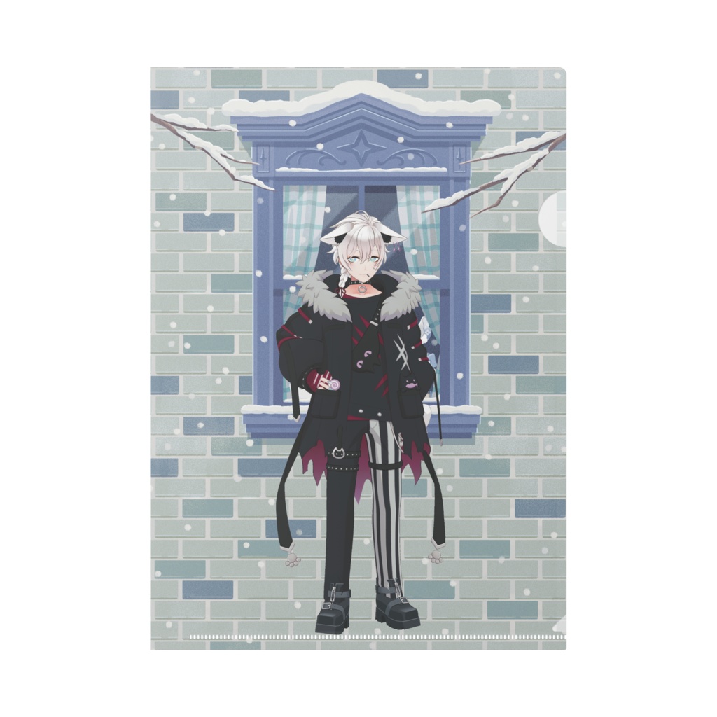 【黒煙カイ@321】12月冬コーデ-クリアファイル-G0711