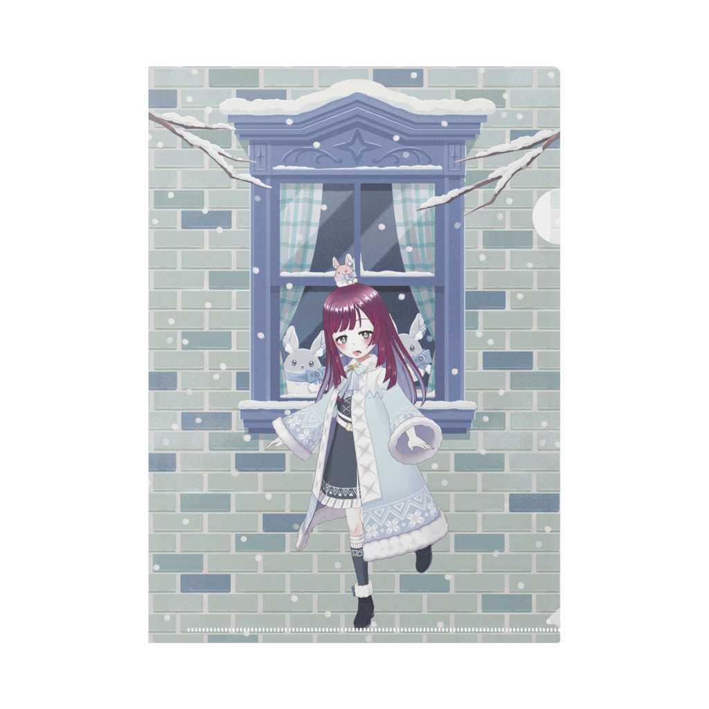 【Rain】12月冬コーデ-クリアファイル-G0056