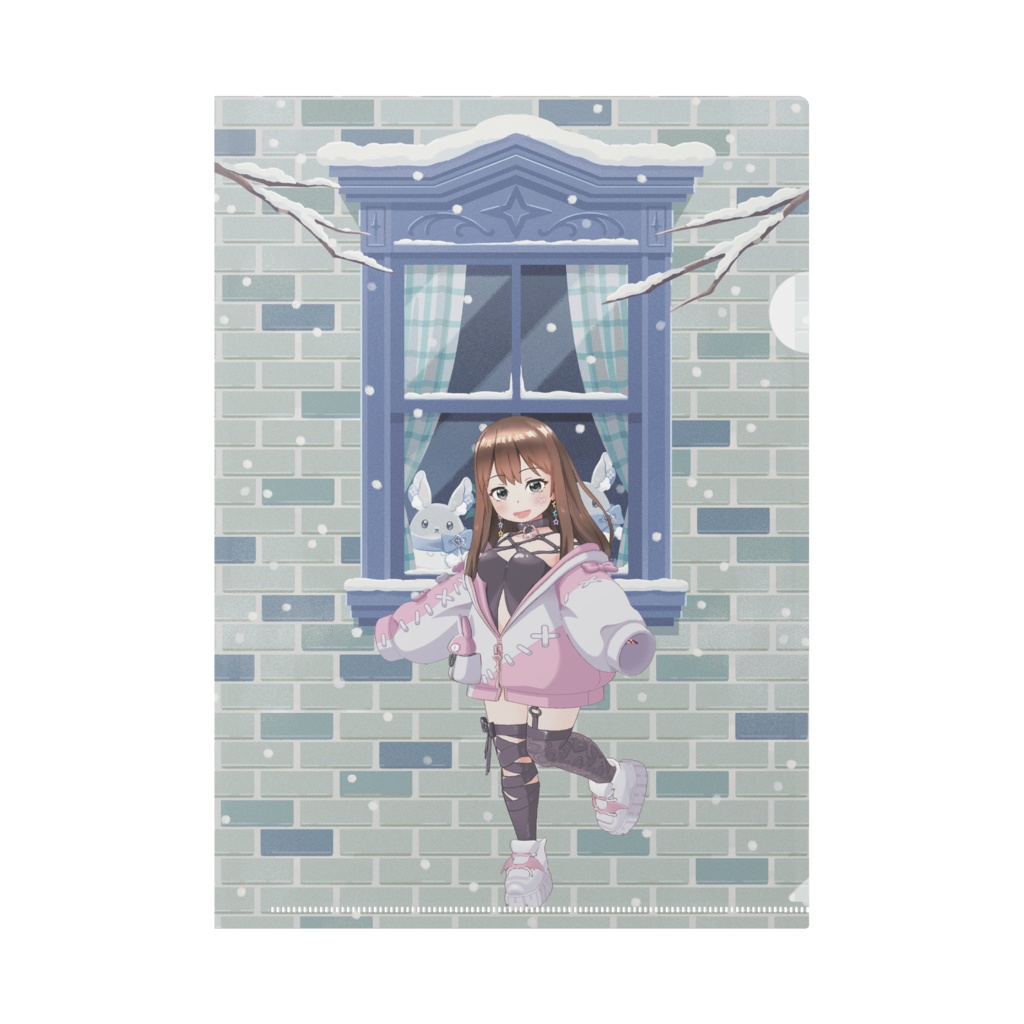 【こっぺ】12月冬コーデ-クリアファイル-G0192