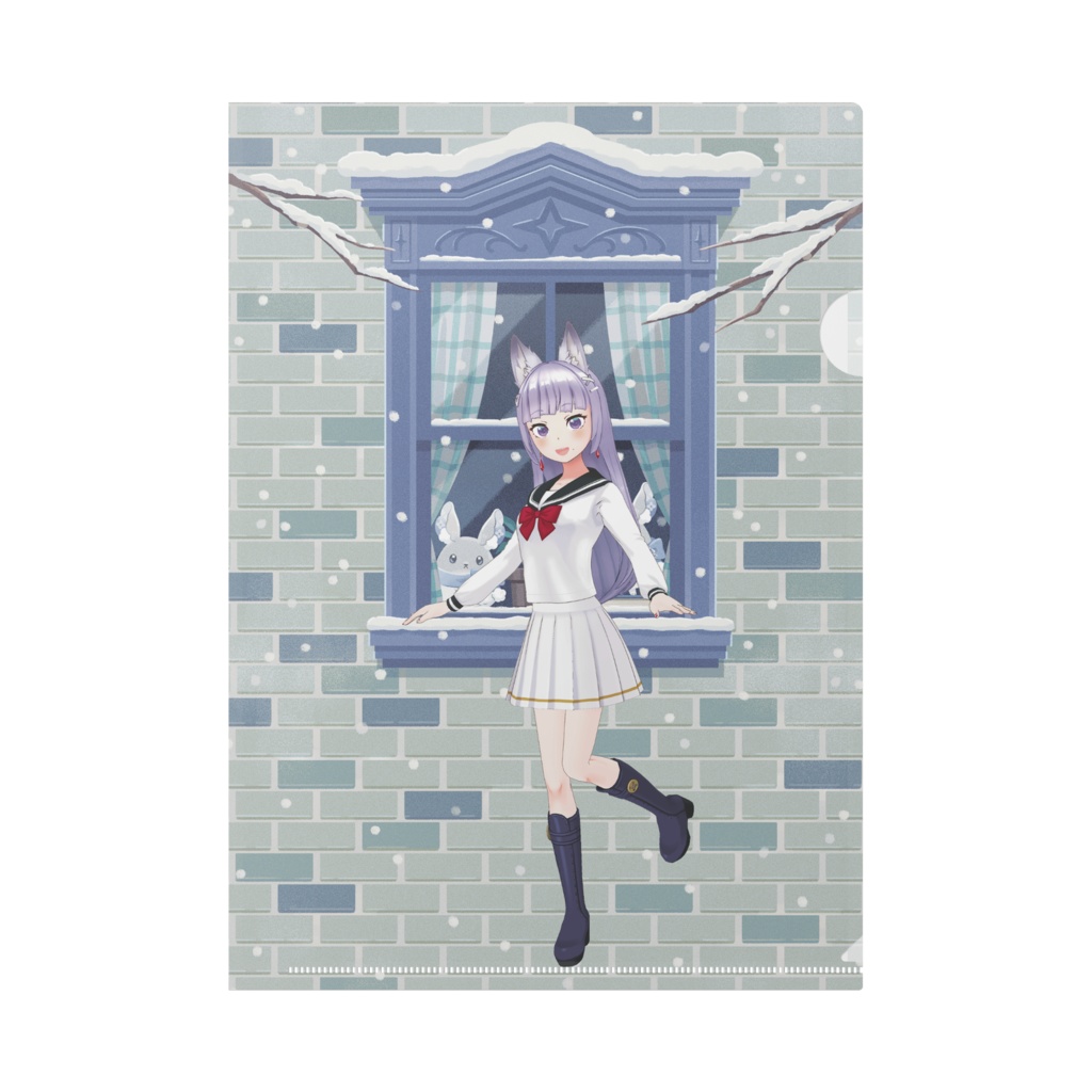 【さとさと】12月冬コーデ-クリアファイル-G0209