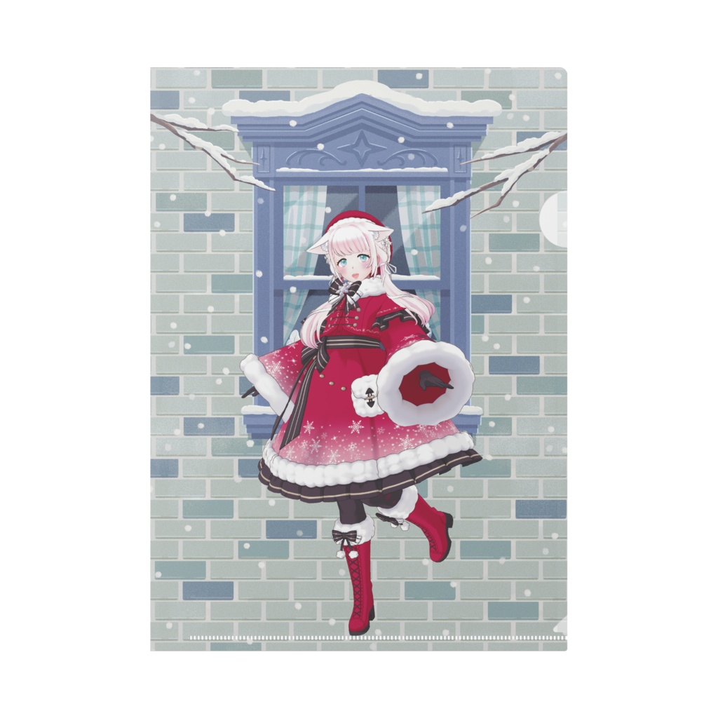 【たべ】12月冬コーデ-クリアファイル-G0266