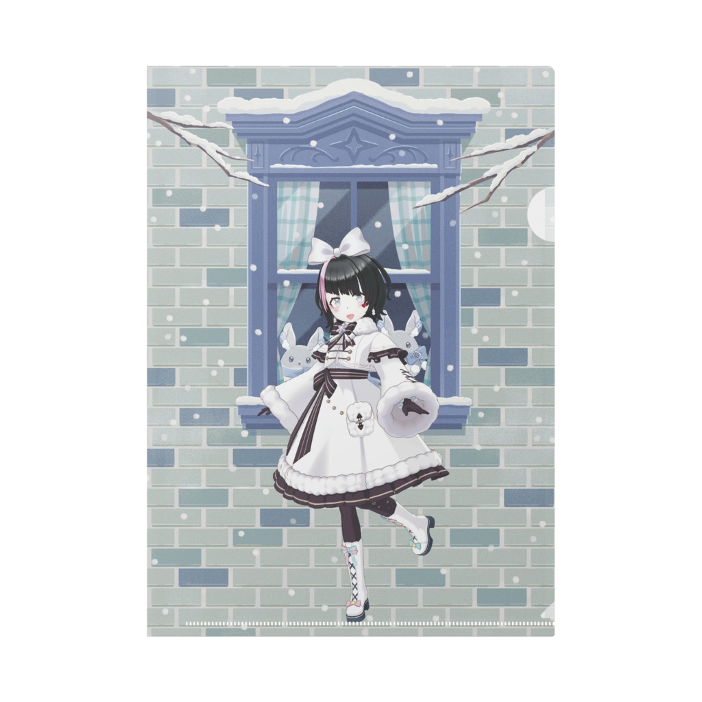 【でぱこ】12月冬コーデ-クリアファイル-G0290