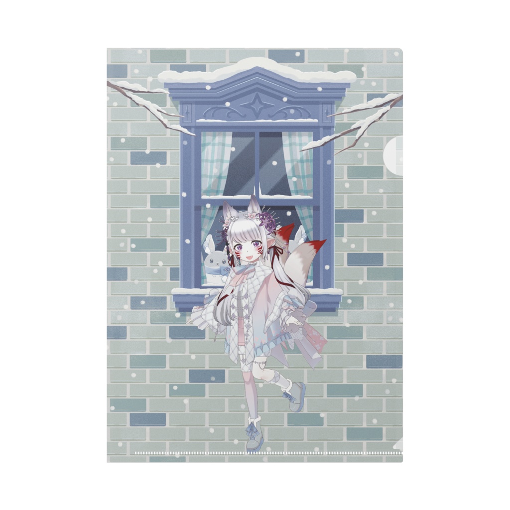 【とても可愛い雪音凪】12月冬コーデ-クリアファイル-G0294