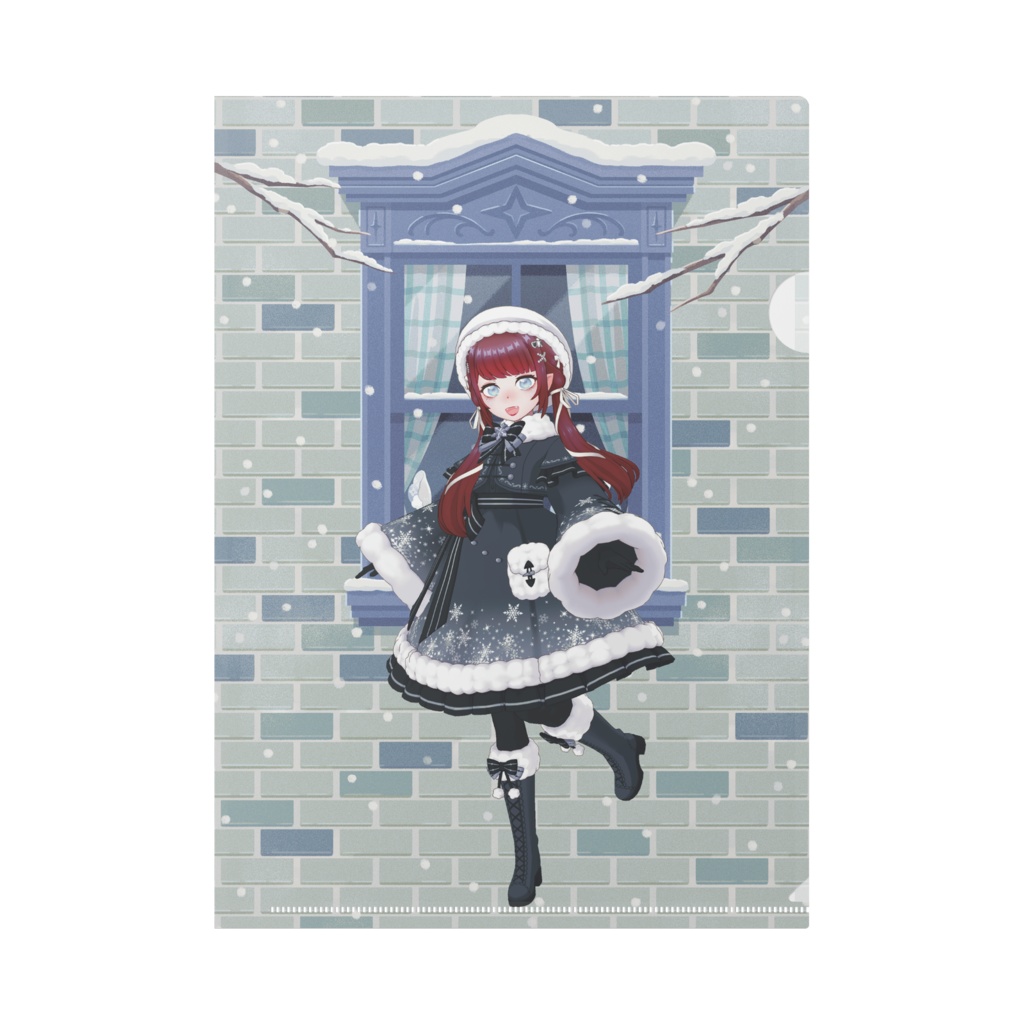 【ともちゃん】12月冬コーデ-クリアファイル-G0299