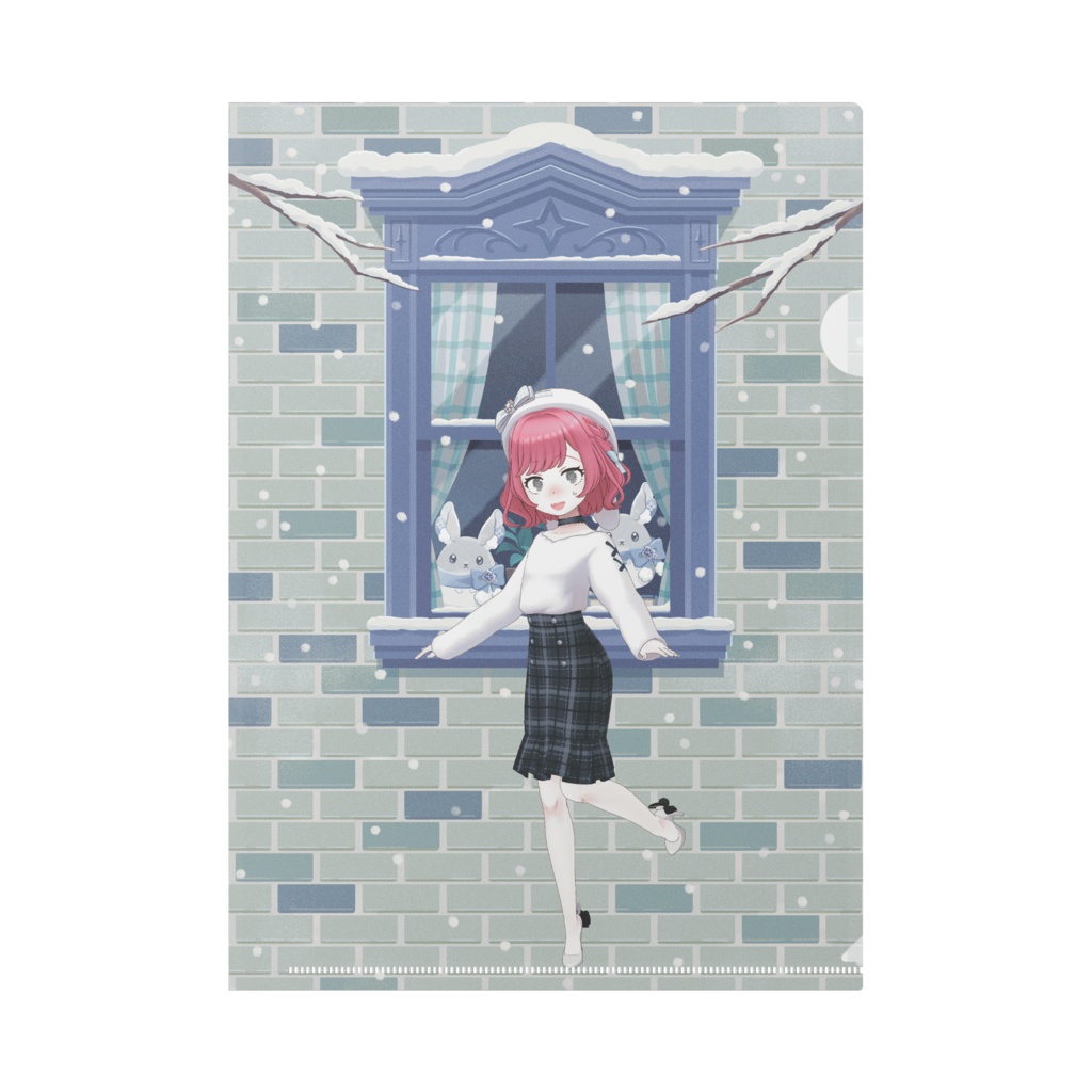 【ぬまえもん】12月冬コーデ-クリアファイル-G0341