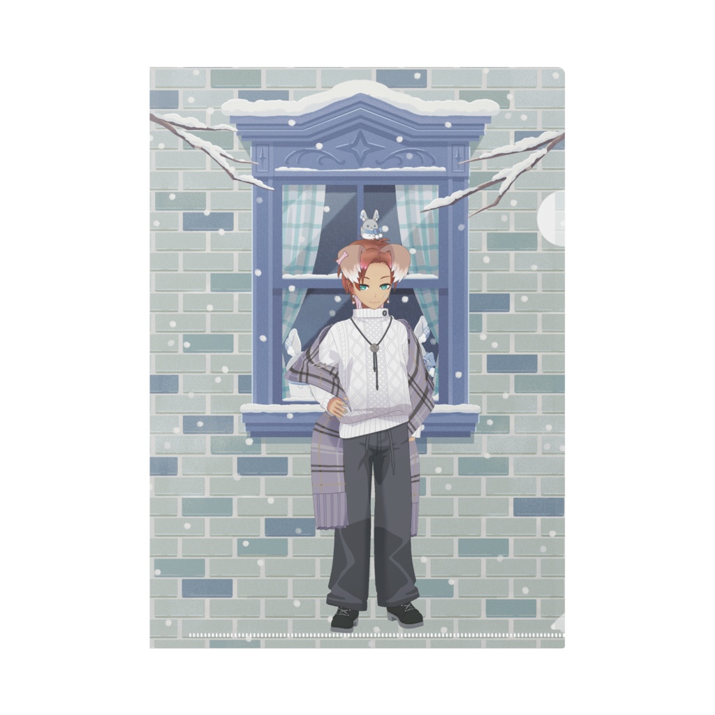 【ねおりね】12月冬コーデ-クリアファイル-G0343