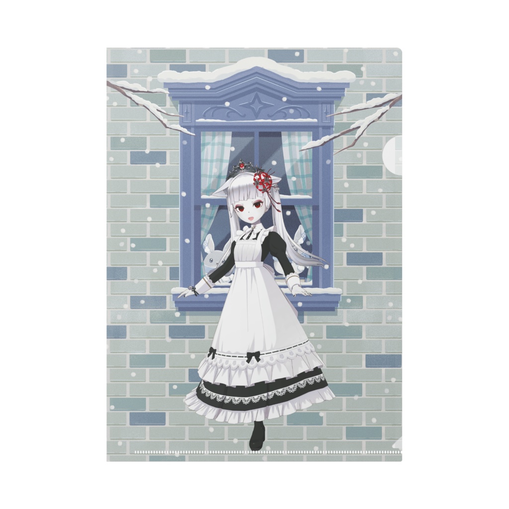 【ねむい】12月冬コーデ-クリアファイル-G0348