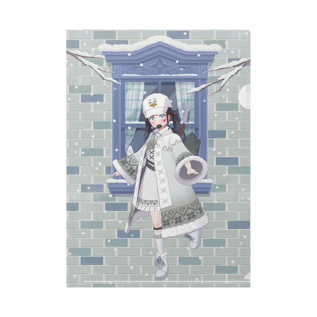 【ふるるん】12月冬コーデ-クリアファイル-G0400