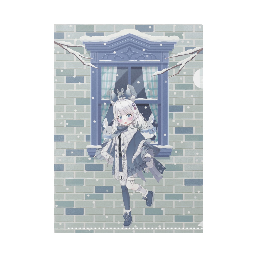 【ぷーちるみん】12月冬コーデ-クリアファイル-G0393