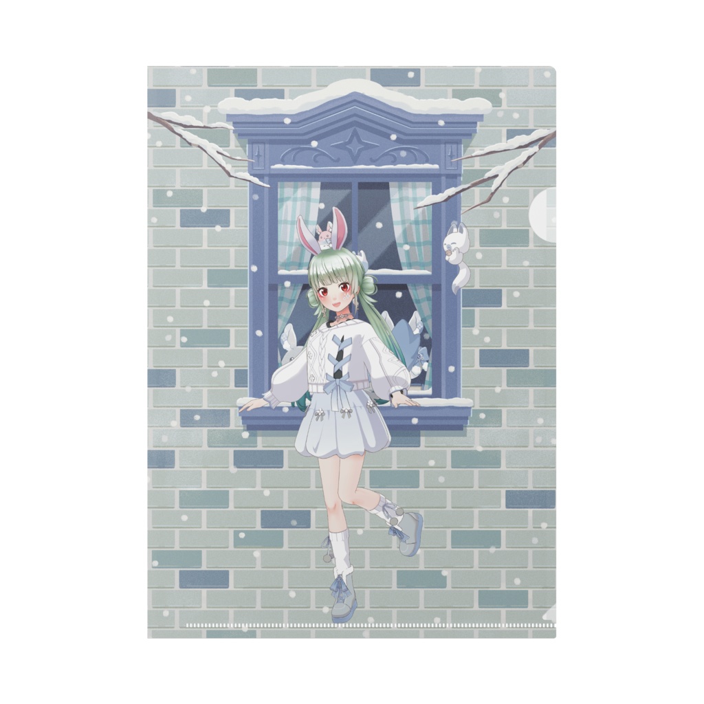 【みやかな】12月冬コーデ-クリアファイル-G0463