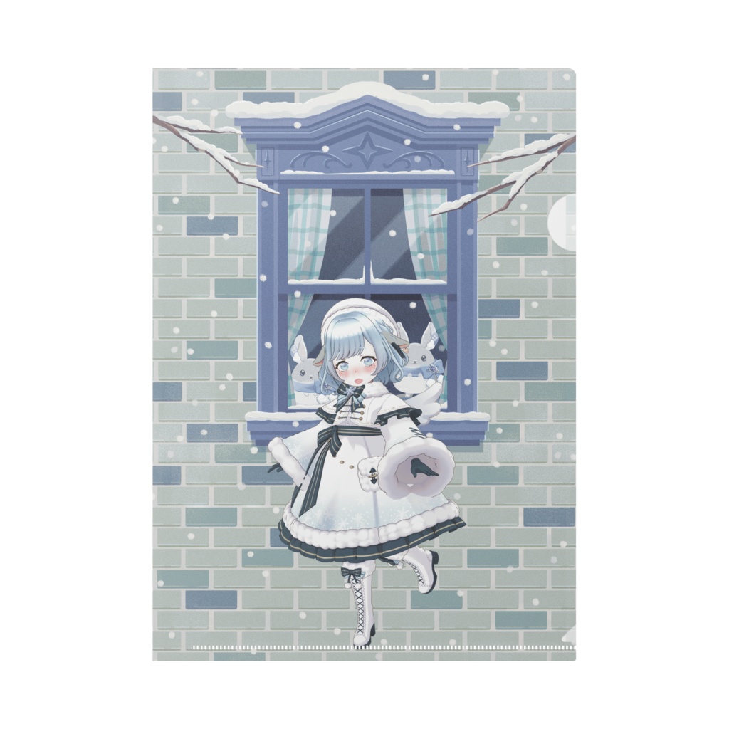 【もこな。】12月冬コーデ-クリアファイル-G0482