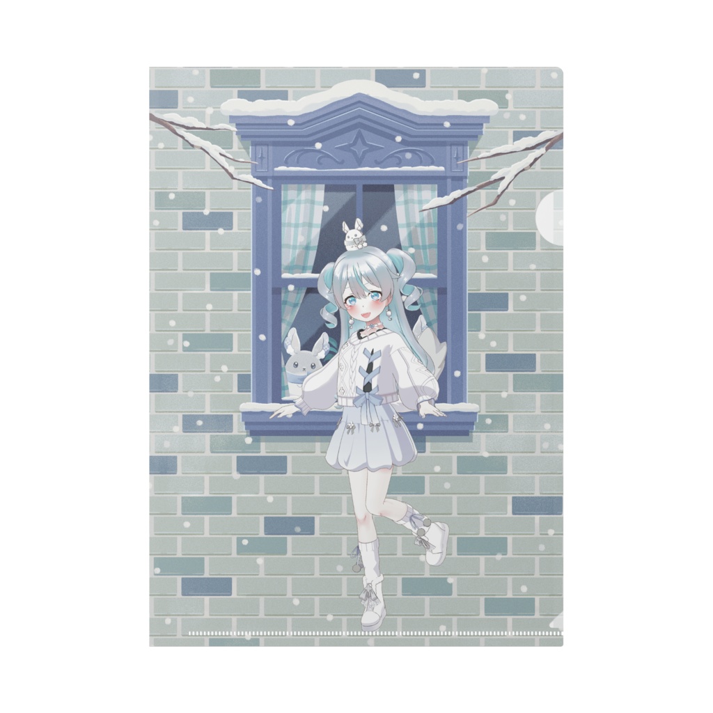 【みるく】12月冬コーデ-クリアファイル-G0469