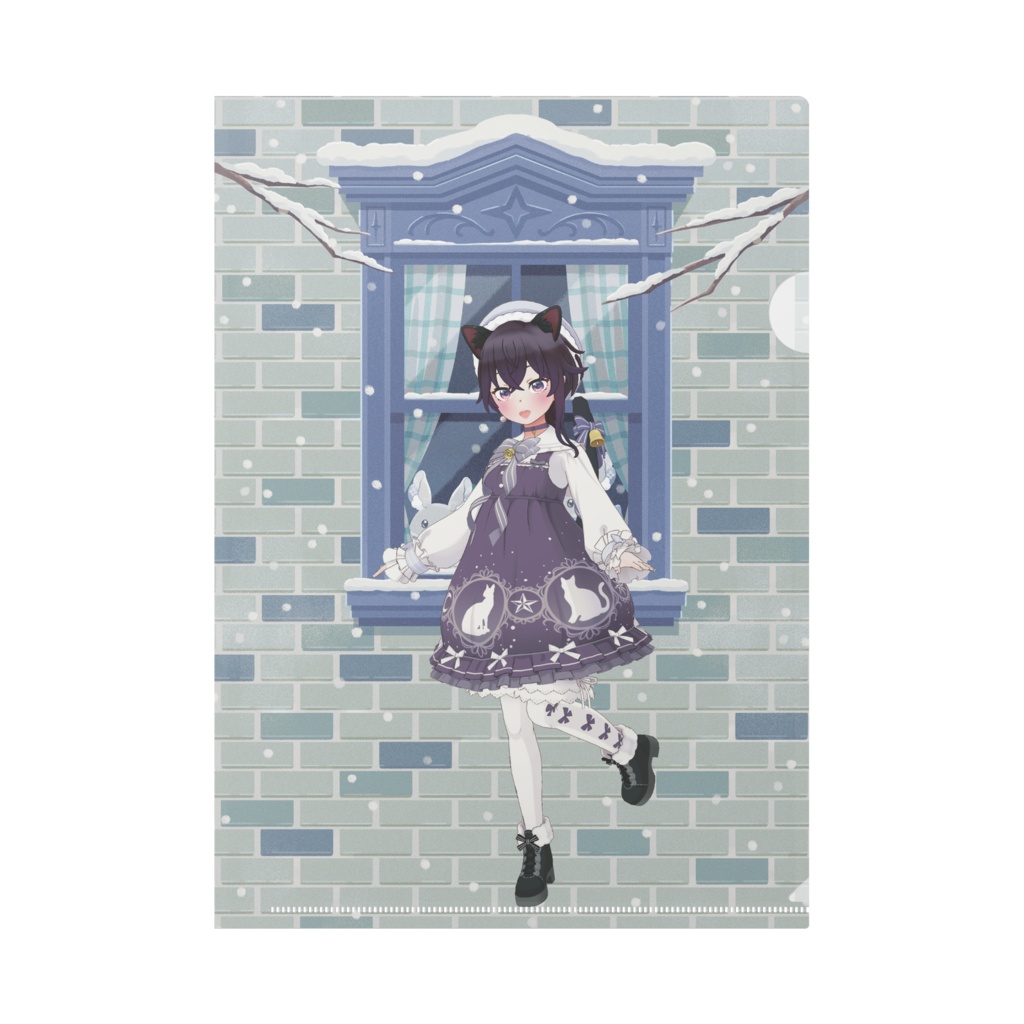 【もりー】12月冬コーデ-クリアファイル-G0491