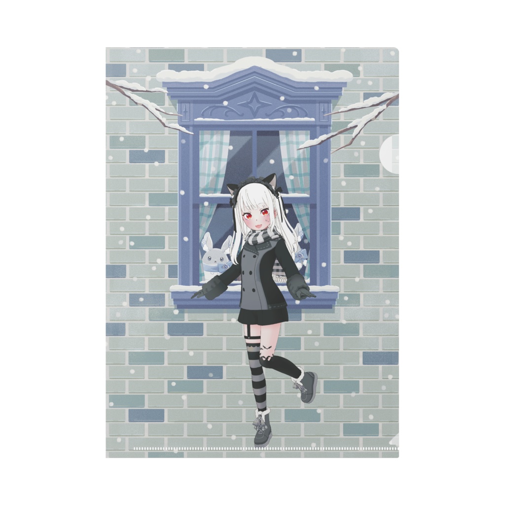 【らくる】12月冬コーデ-クリアファイル-G0526