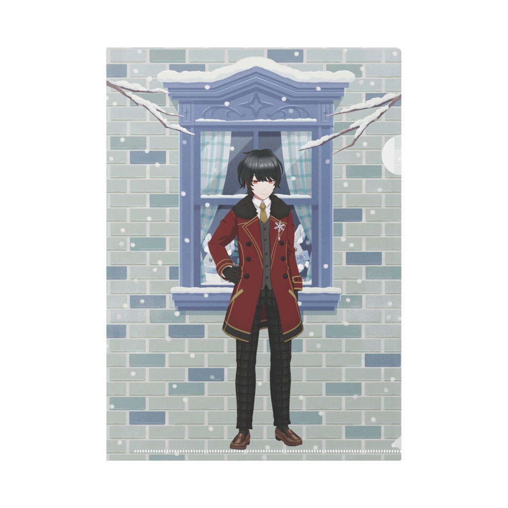 【りふーじょ】12月冬コーデ-クリアファイル-G0543