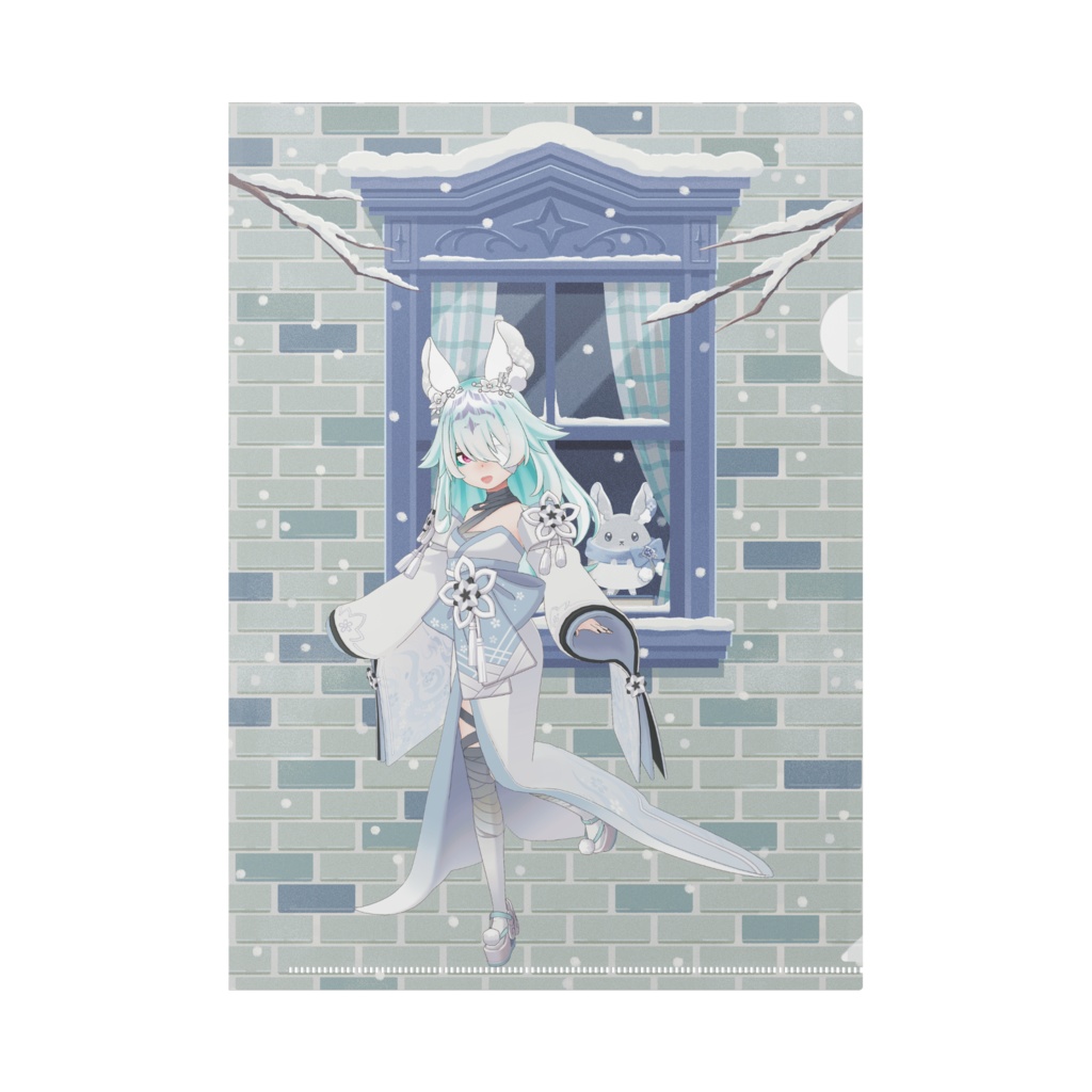 【ろた仮）】12月冬コーデ-クリアファイル-G0555