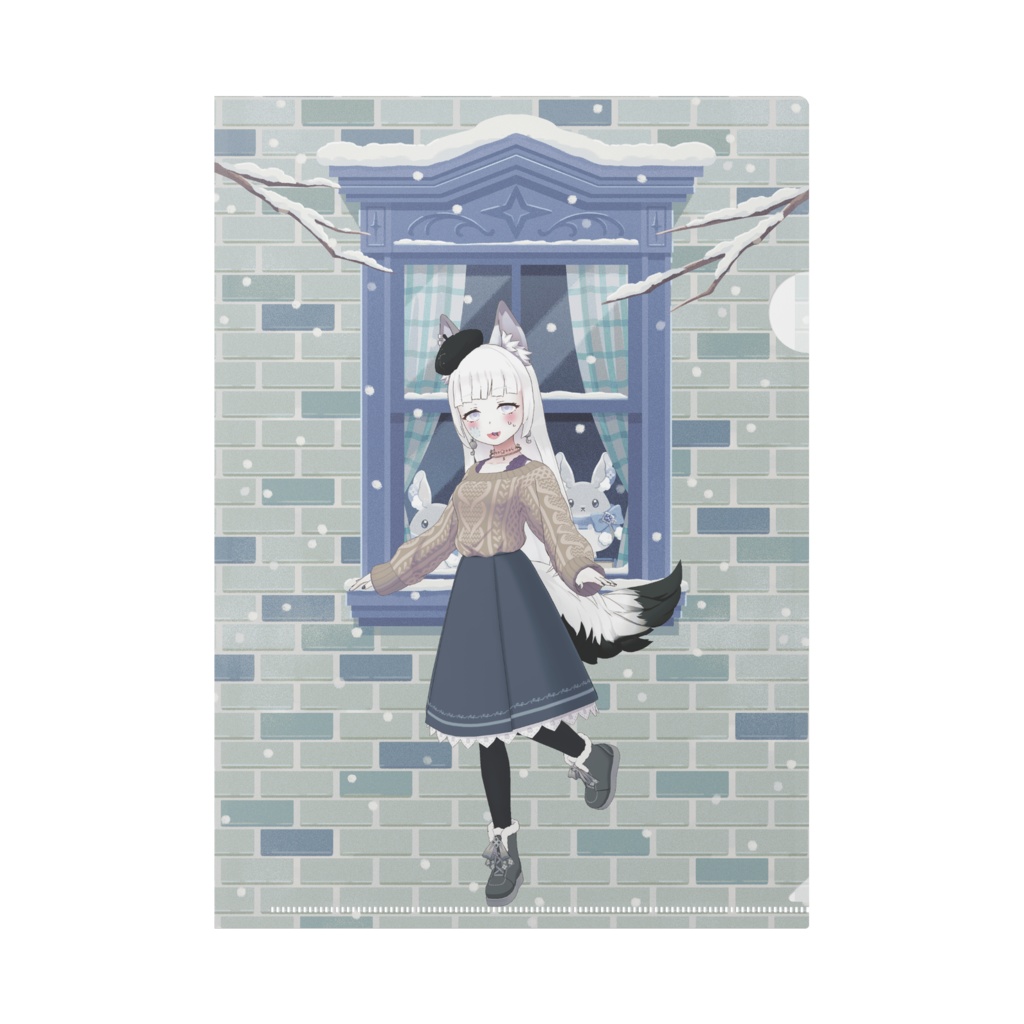 【アルファ】12月冬コーデ-クリアファイル-G0096
