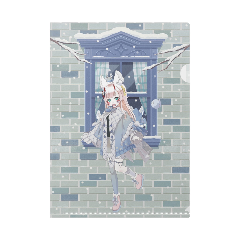 【ココ】12月冬コーデ-クリアファイル-G0188