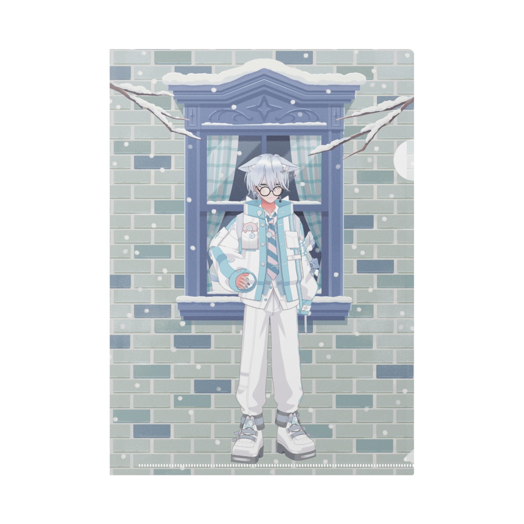 【タニヌネコ】12月冬コーデ-クリアファイル-G0264