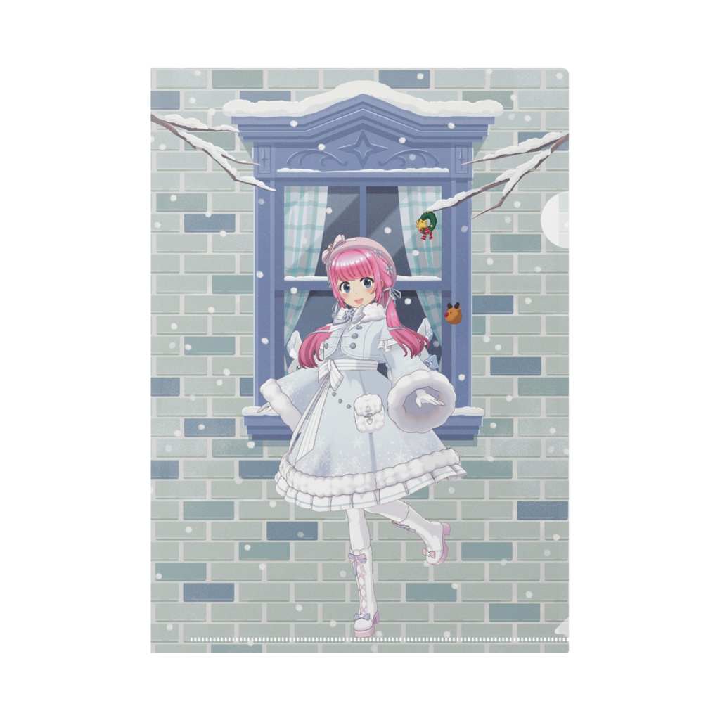 【ミニハロ】12月冬コーデ-クリアファイル-G0459