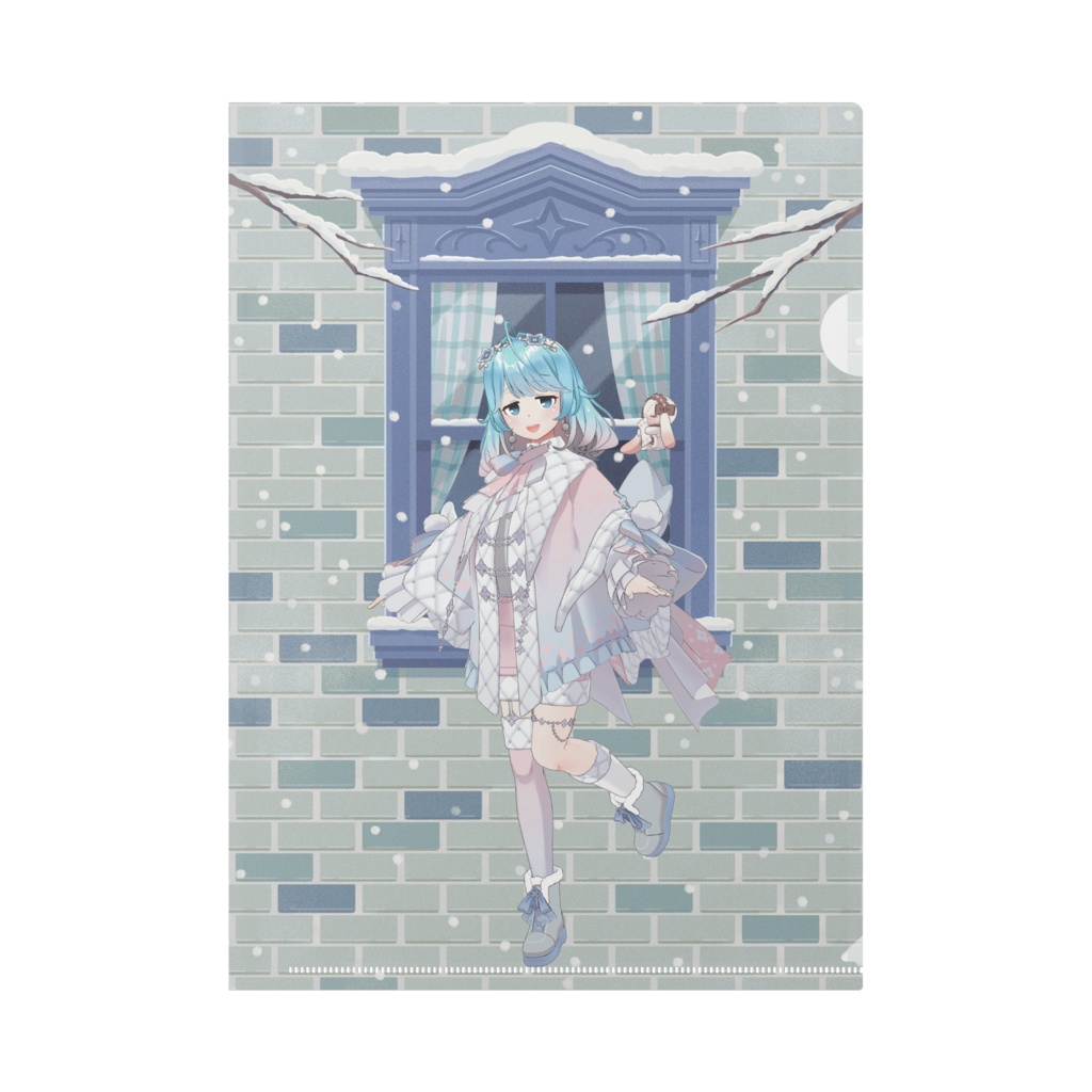 【ロボポトフ】12月冬コーデ-クリアファイル-G0558