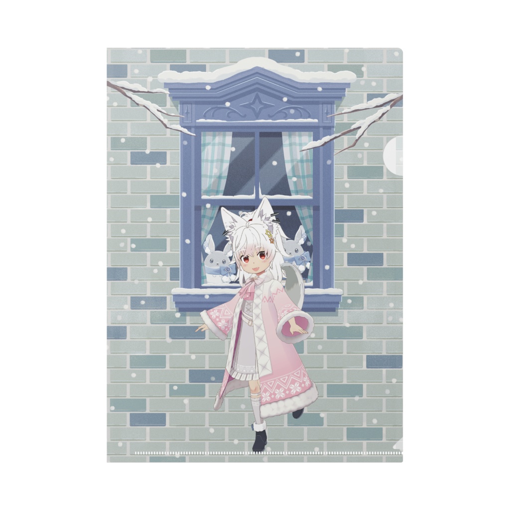 【七星ホクト】12月冬コーデ-クリアファイル-G0768