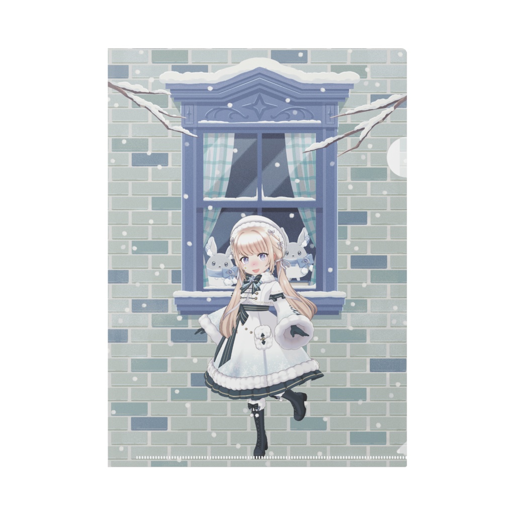 【先読みチャン】12月冬コーデ-クリアファイル-G0854