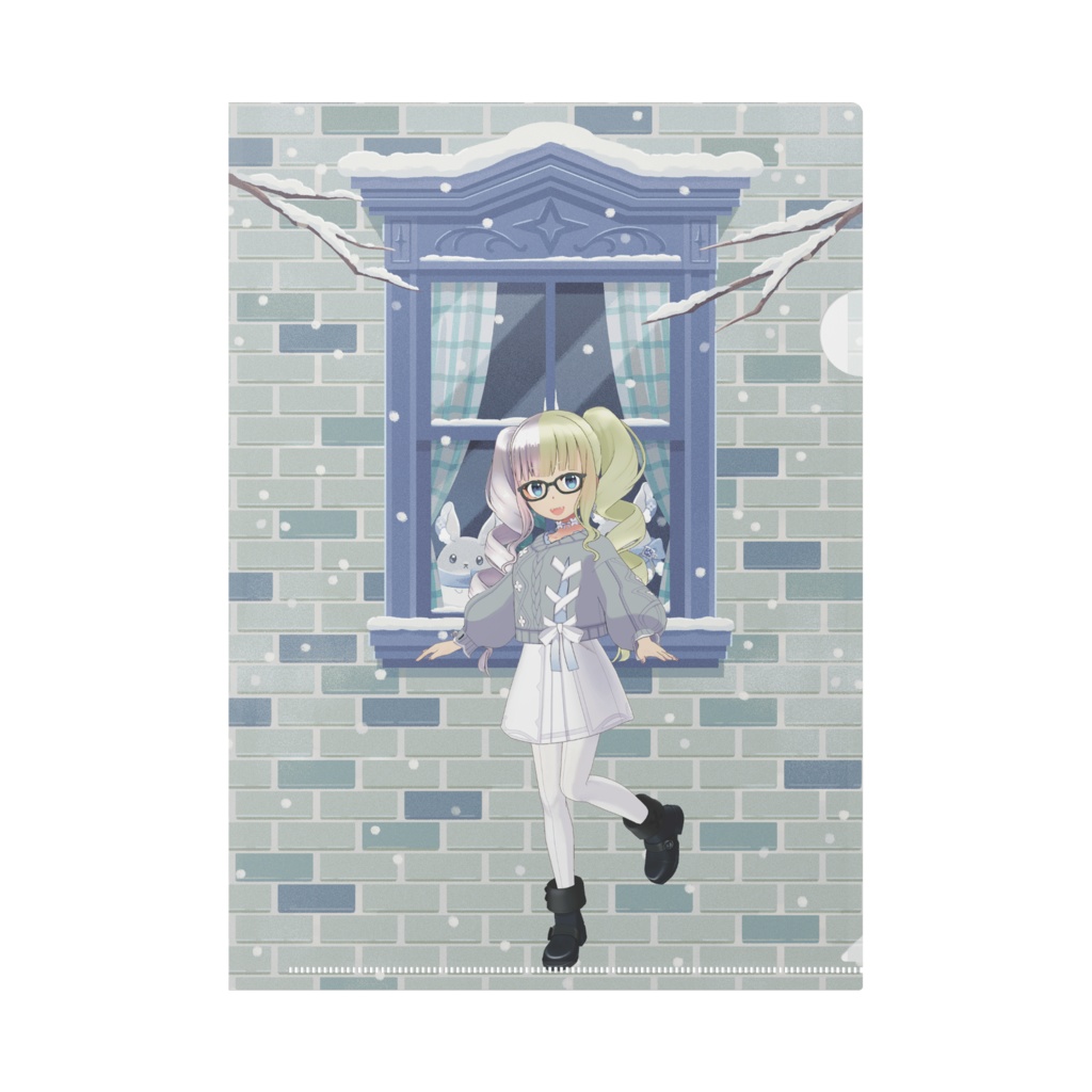 【叶夢とあ】12月冬コーデ-クリアファイル-G0624