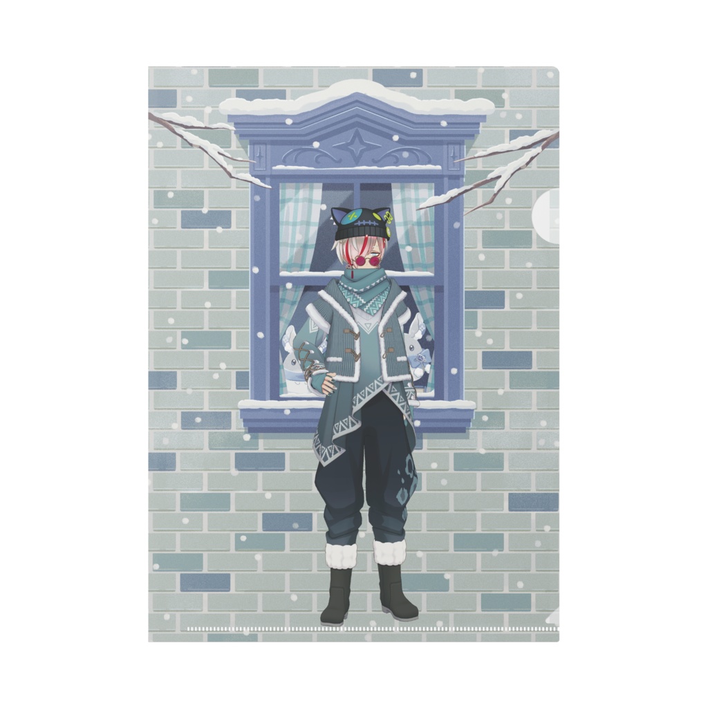 【夕凪一琉】12月冬コーデ-クリアファイル-G1057