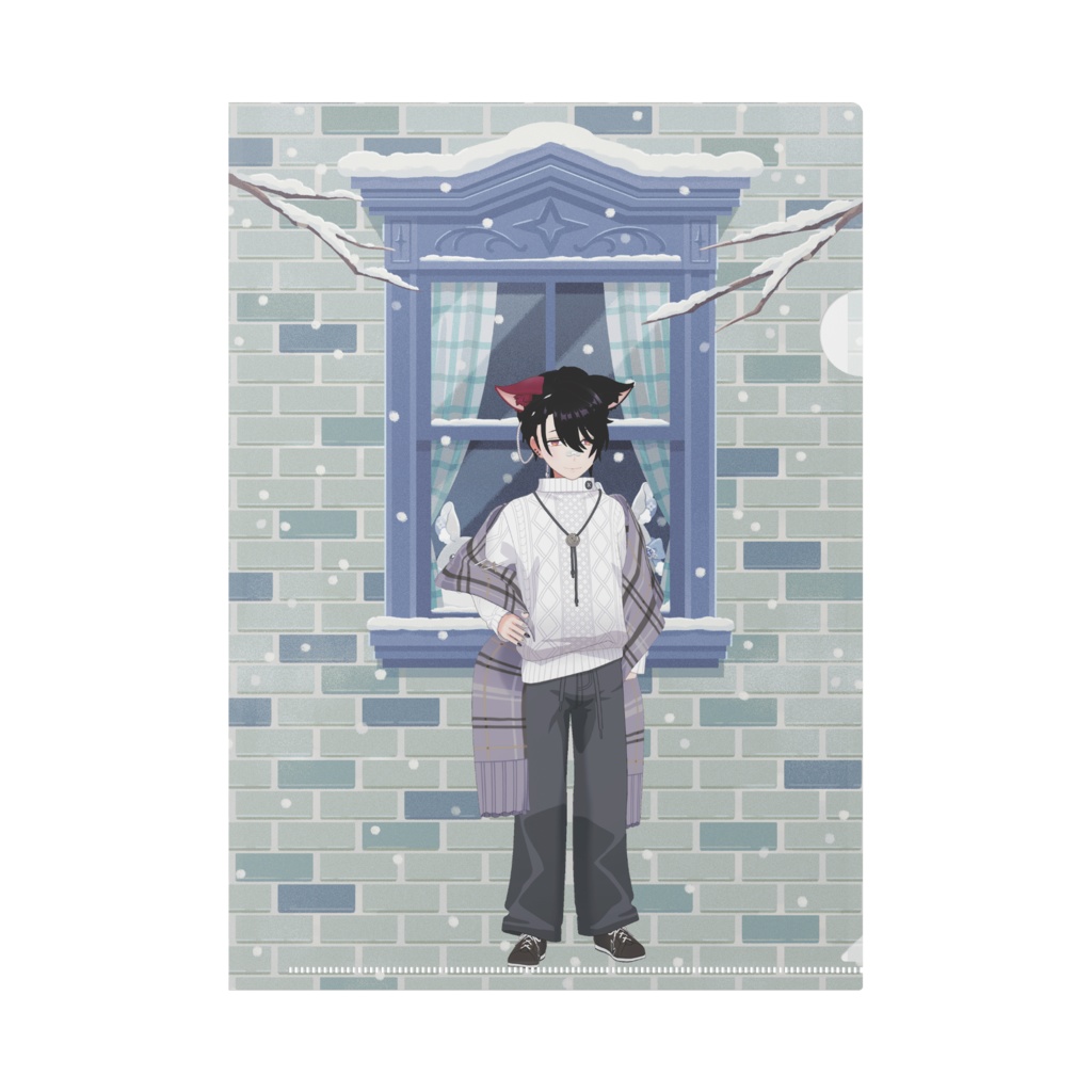 【夢虹】12月冬コーデ-クリアファイル-G1018