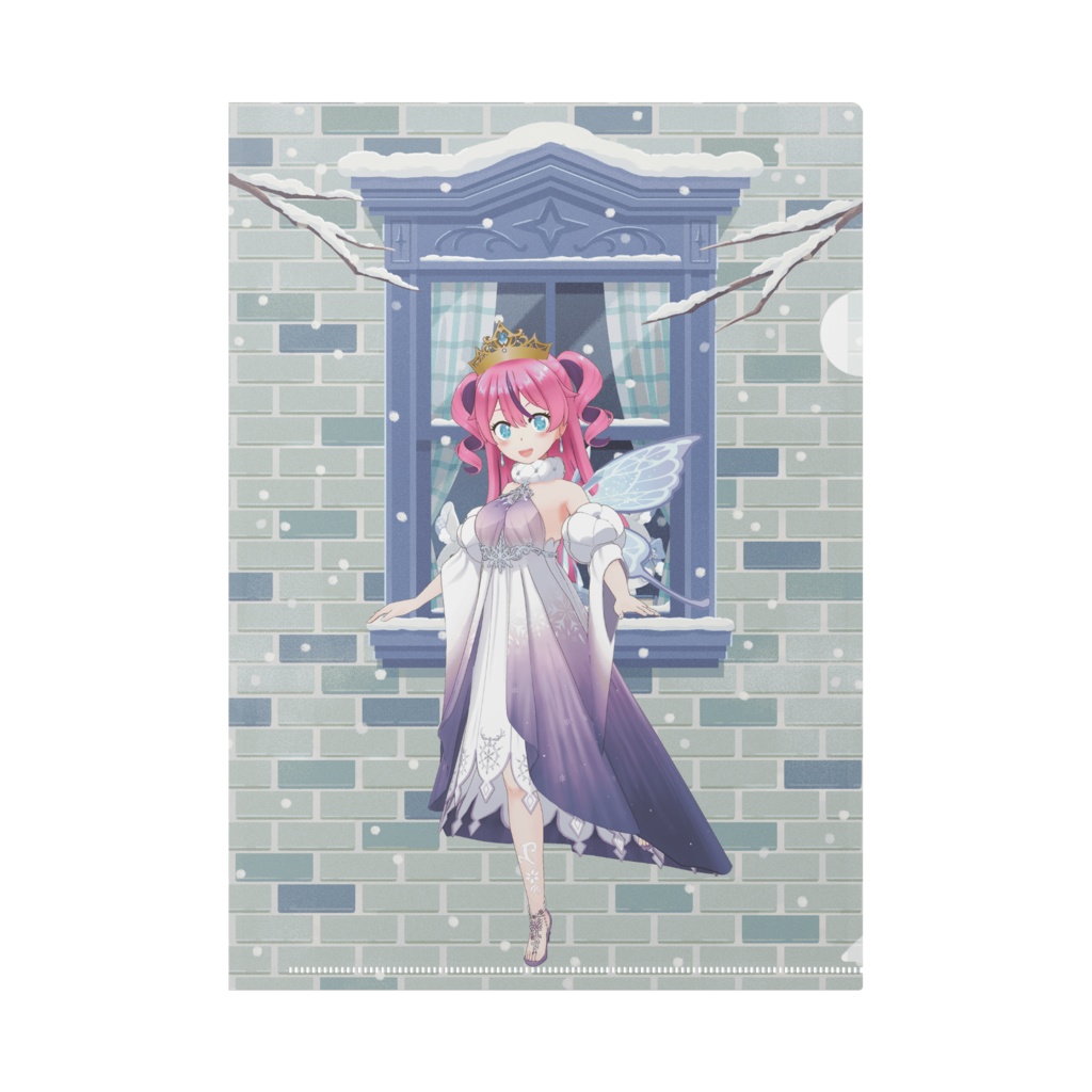 【夢見あやか】12月冬コーデ-クリアファイル-G1015