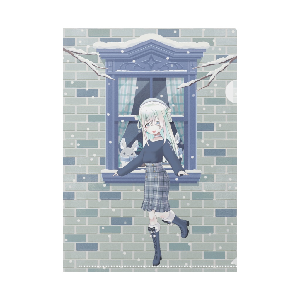 【如月 梨奈】12月冬コーデ-クリアファイル-G0926