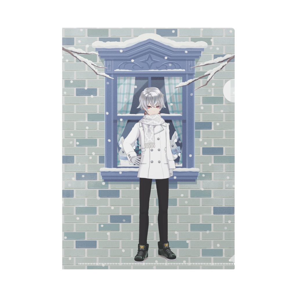 【如月愛唄(あゆたん)】12月冬コーデ-クリアファイル-G0927