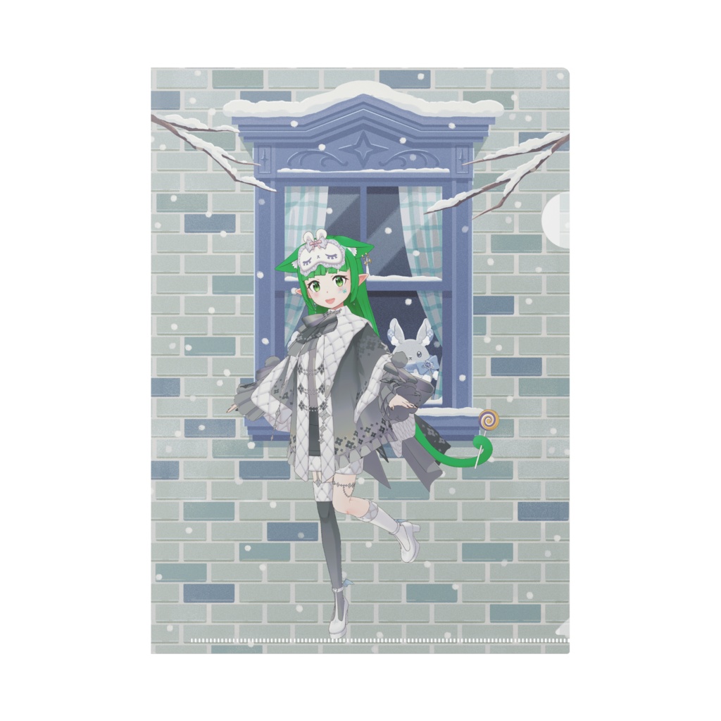【妃翠しき】12月冬コーデ-クリアファイル-G0962