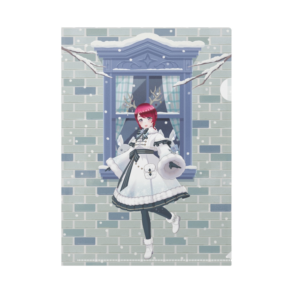 【尾張マキ】12月冬コーデ-クリアファイル-G0966