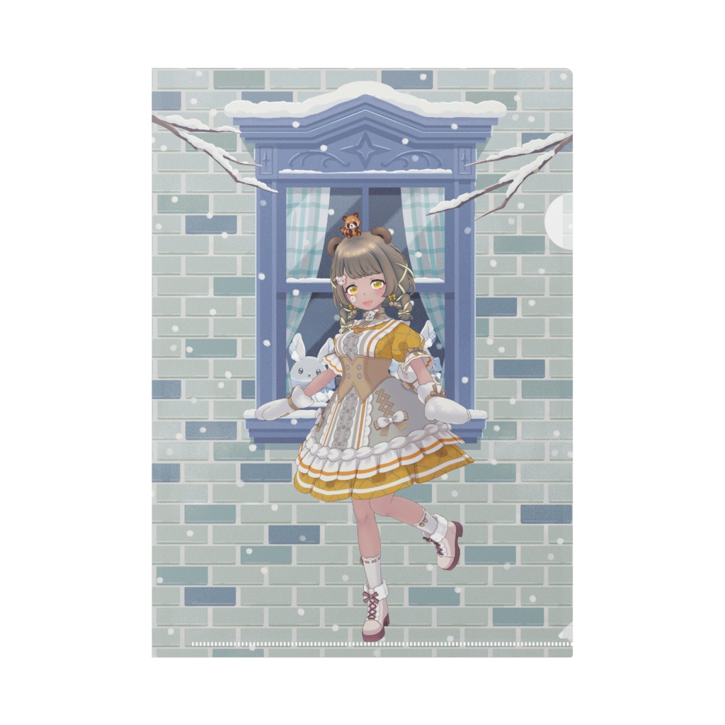 【恋狸。】12月冬コーデ-クリアファイル-G1082