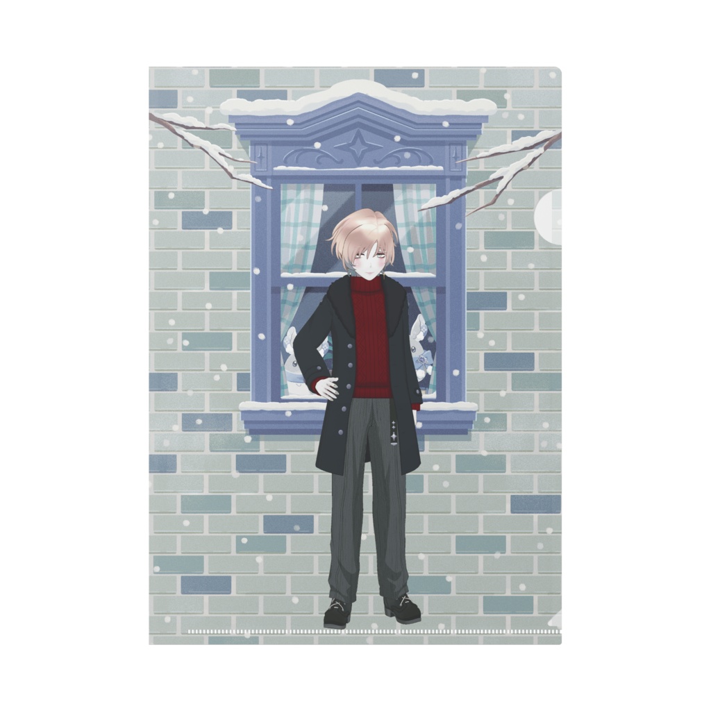 【恨愛祇 幽稀】12月冬コーデ-クリアファイル-G0721