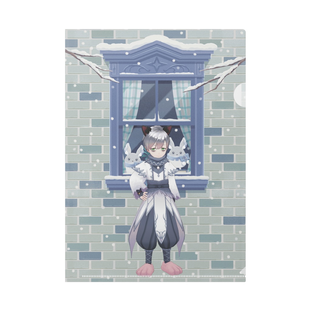 【悪猫】12月冬コーデ-クリアファイル-G0570