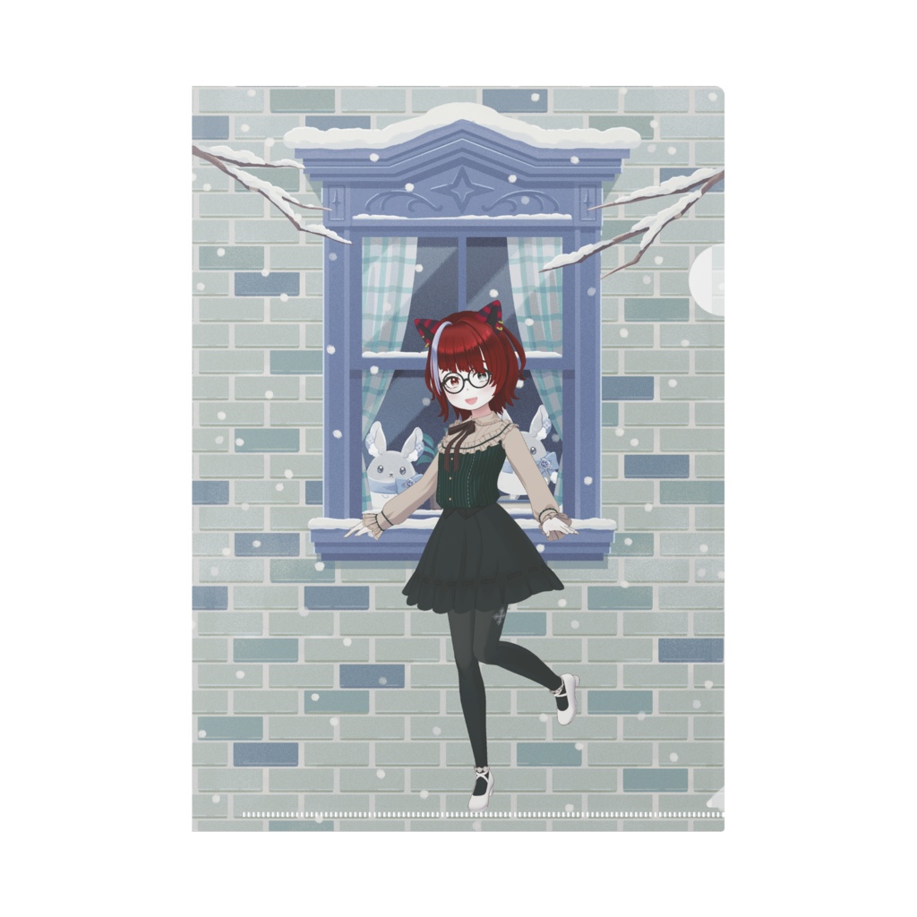 【悪魔天使】12月冬コーデ-クリアファイル-G0571