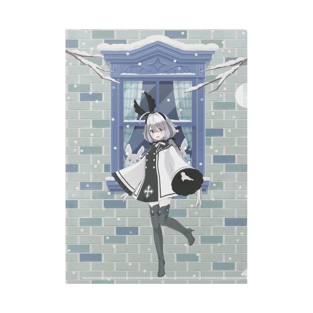 【最果　ニア】12月冬コーデ-クリアファイル-G0725