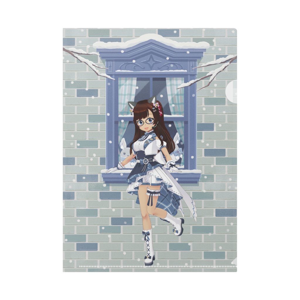 【望月咲羅】12月冬コーデ-クリアファイル-G1003