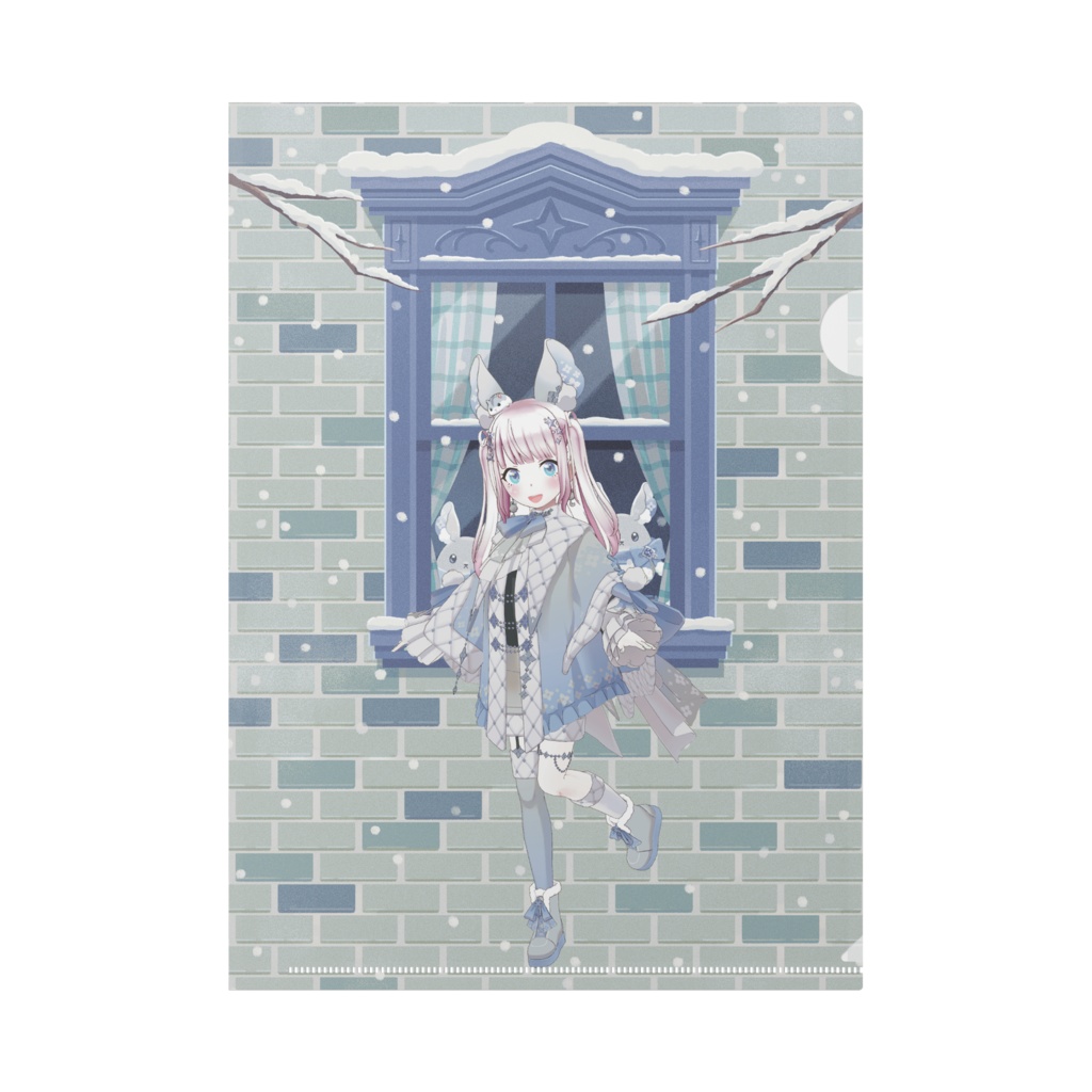 【柚子茶】12月冬コーデ-クリアファイル-G1052