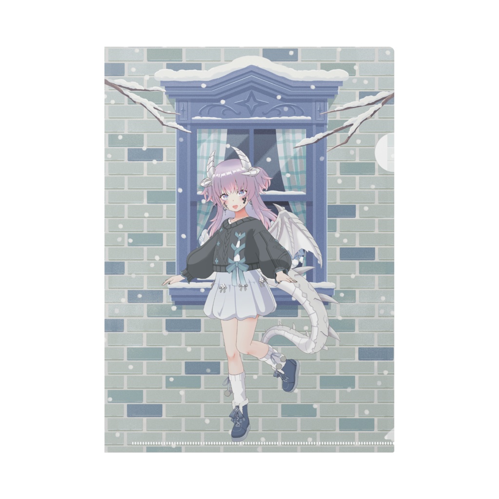 【龍崎アヤナ】12月冬コーデ-クリアファイル-G1072