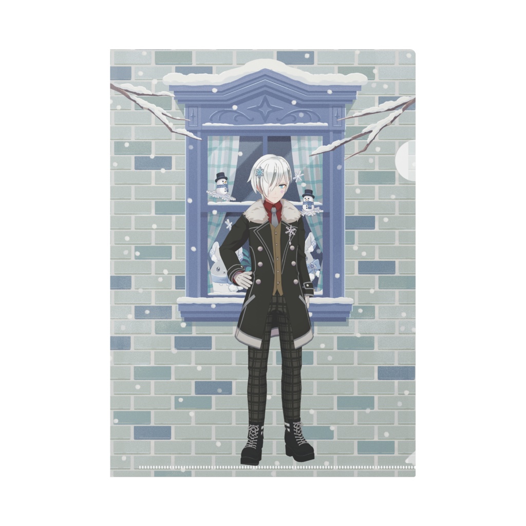 【楓原ゆき】12月冬コーデ-クリアファイル-G0986
