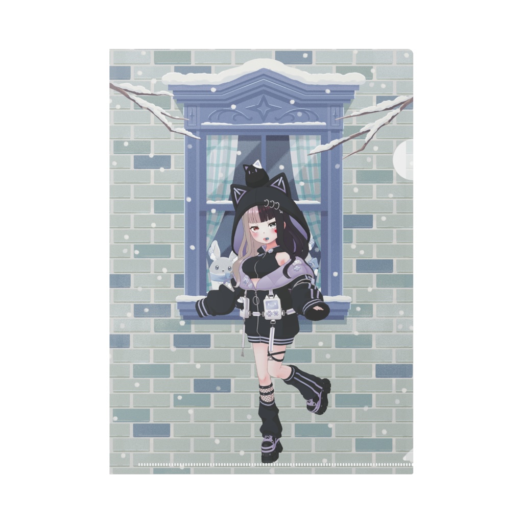 【早乙女 ちせ】12月冬コーデ-クリアファイル-G0860