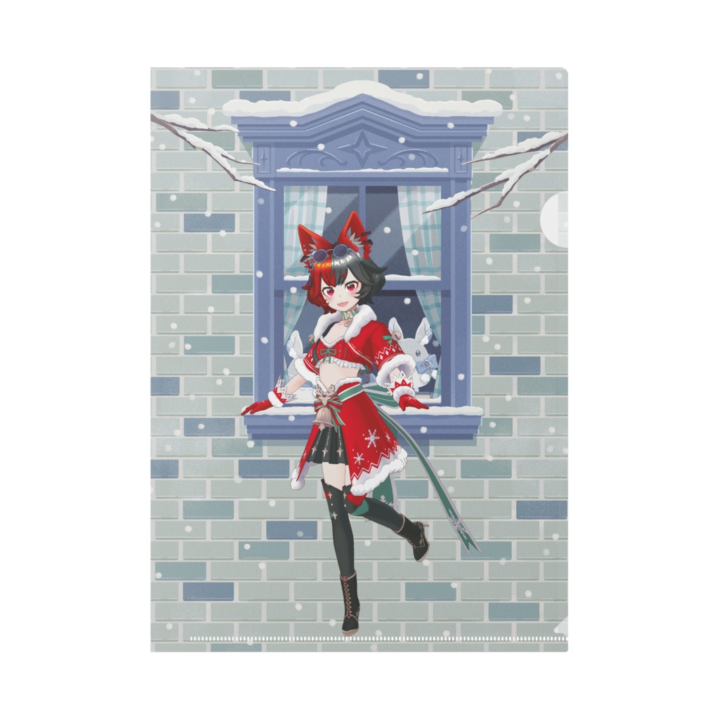 【楽下いなり】12月冬コーデ-クリアファイル-G0622