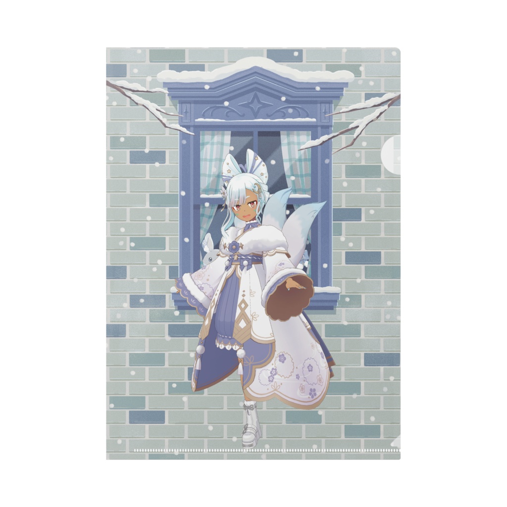 【水沢 かすみ】12月冬コーデ-クリアファイル-G0815