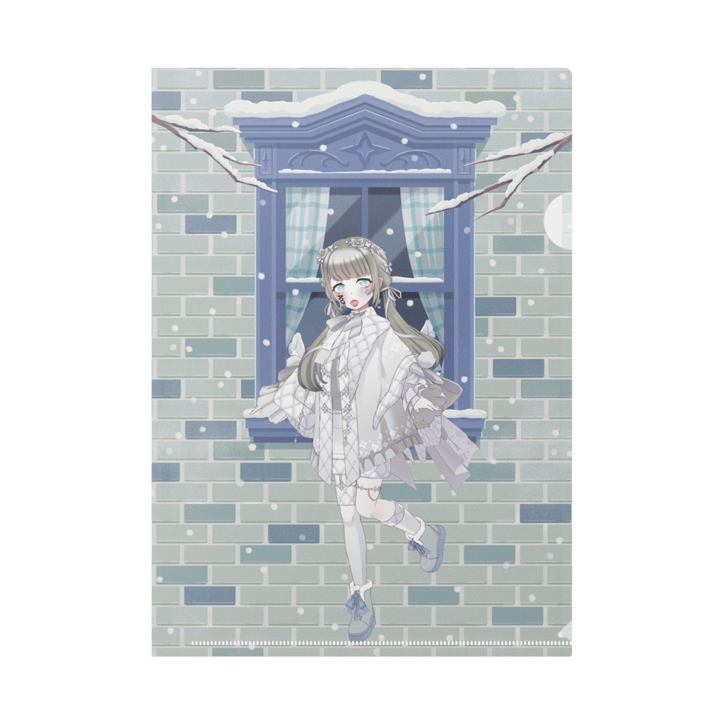 【涼音】12月冬コーデ-クリアファイル-G1073